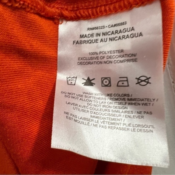 Nike Dri-Fit Athletic T-Shirt “Tiger Strong”, orange size Small - Picture 4 of 4